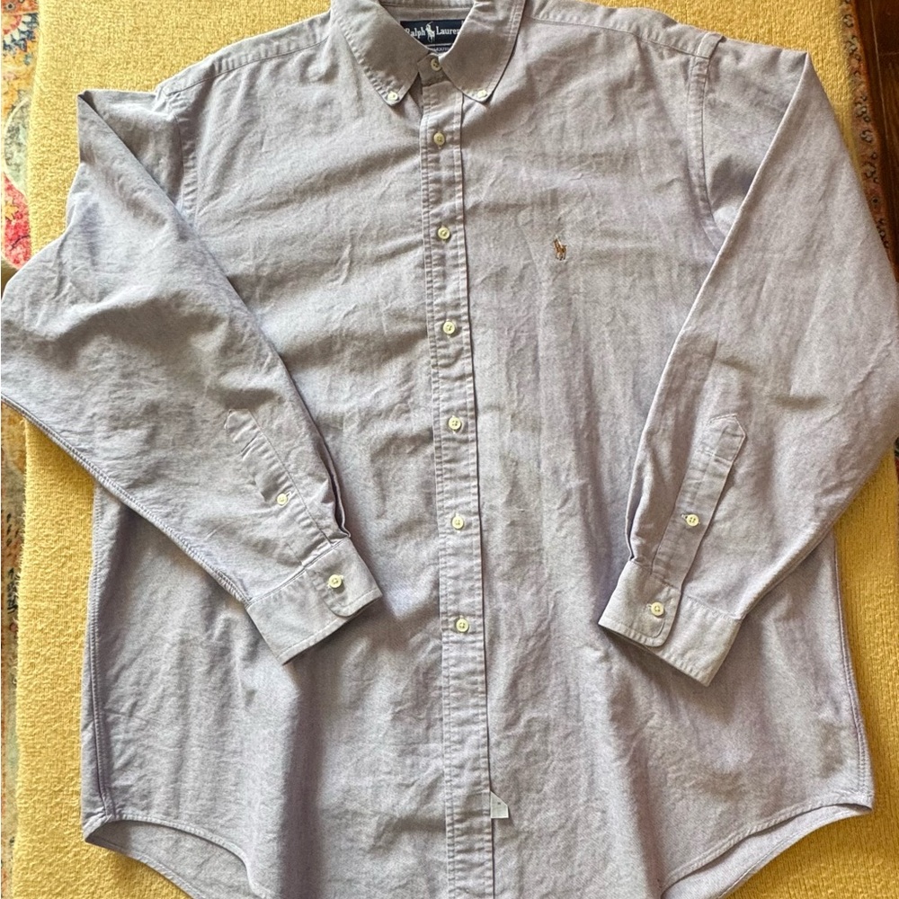 Ralph Lauren Men's Purple Button-Down Shirt